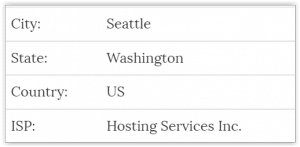 After connecting to VPN my online presence shows me in Seattle.