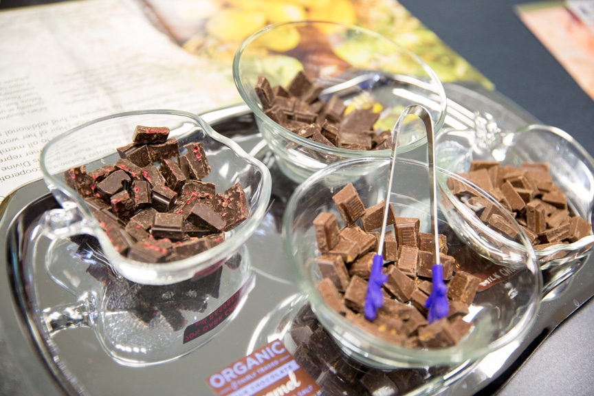 Fair Trade chocolate samples