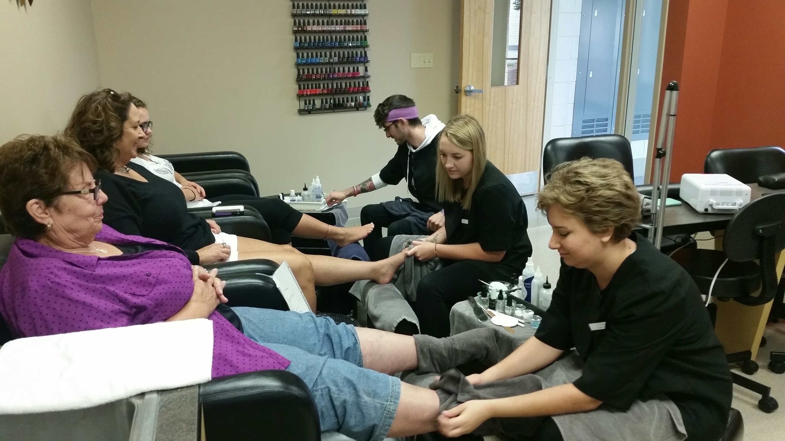 Pedicures done by moraine park students