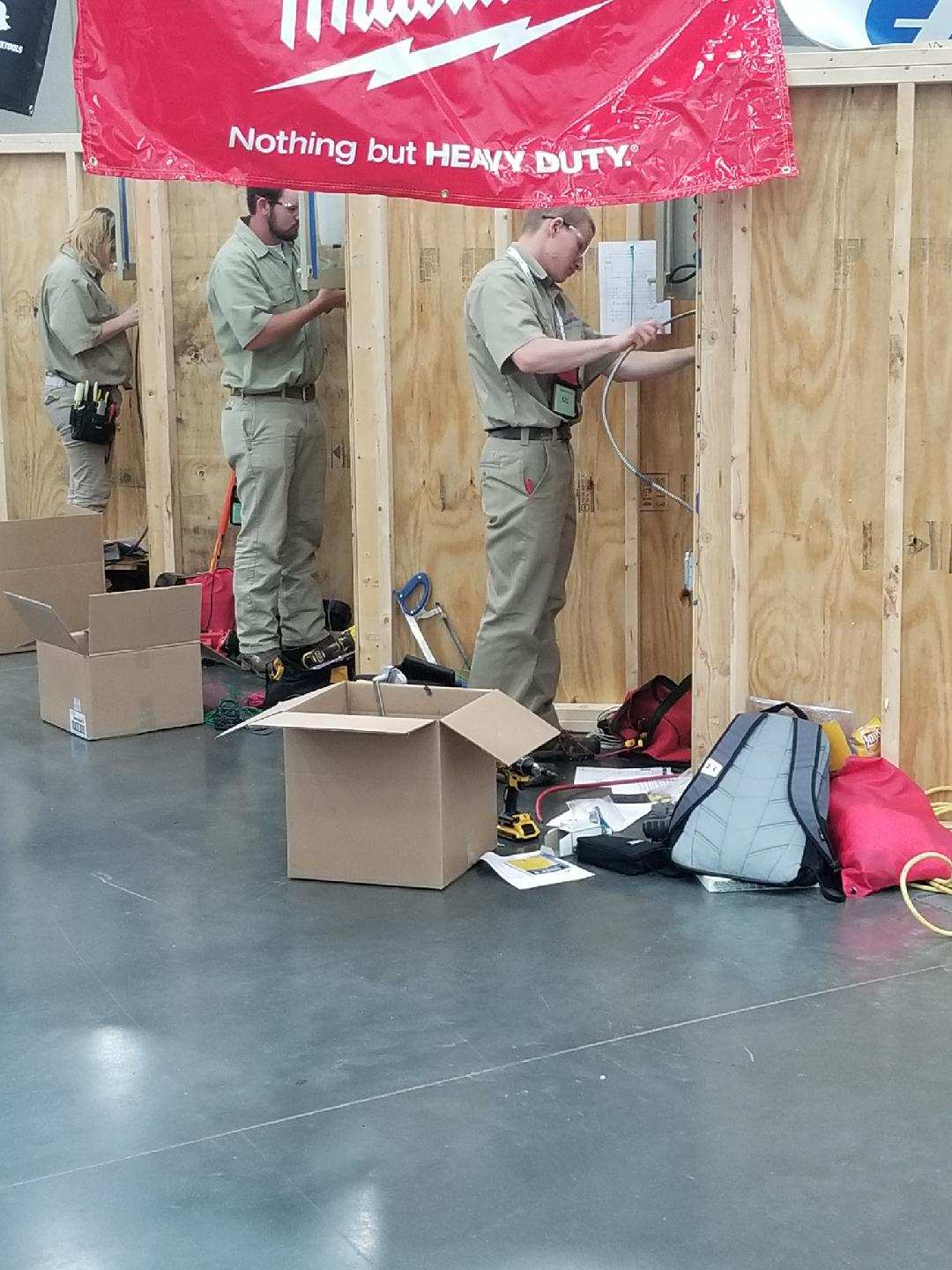 Students in competition at National Skills USA