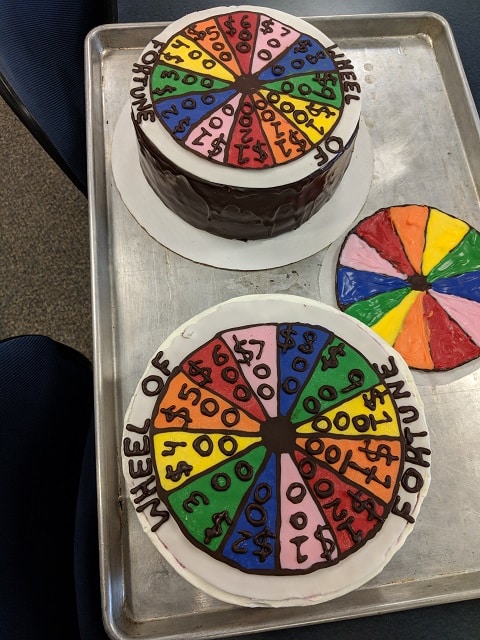 Wheel of Fortune cakes